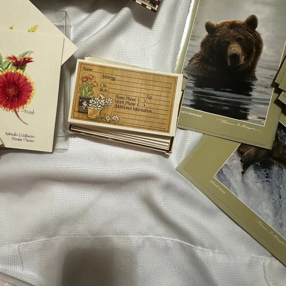 Unused Stationery Lot Greeting Cards Wildlife Nature Faith Multi Excellent Art L